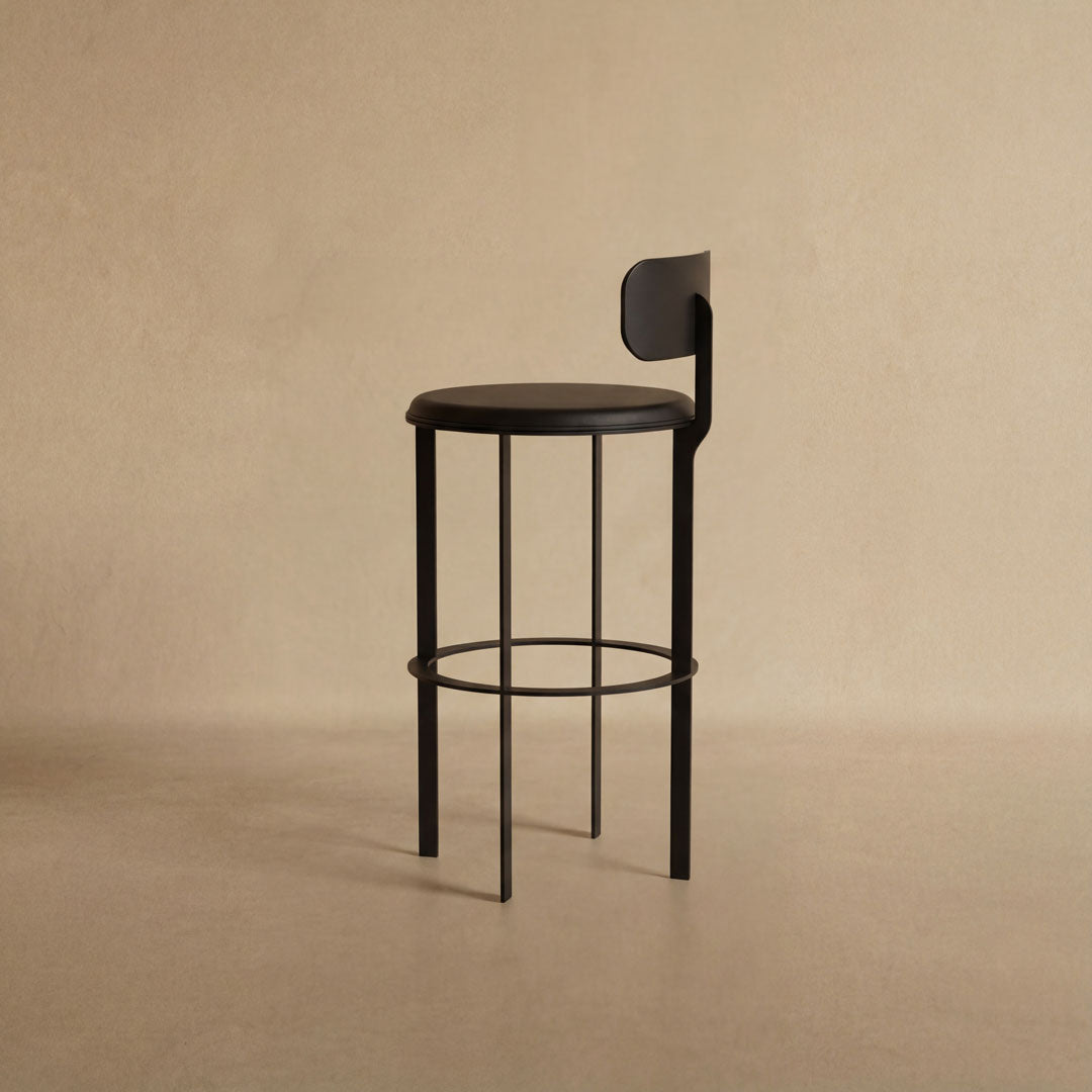 Barlume Stool with Back - Counter Height