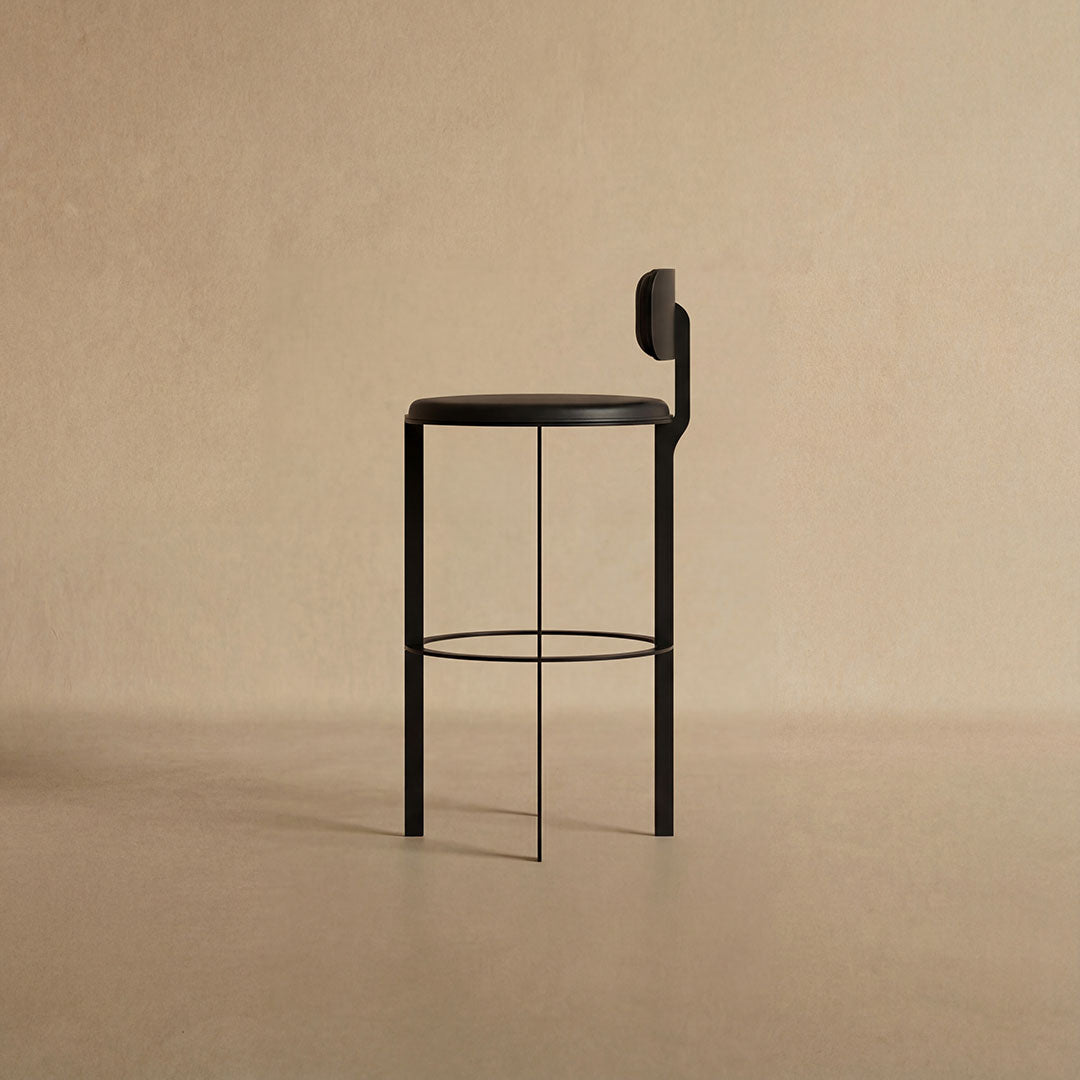 Barlume Stool with Back - Counter Height