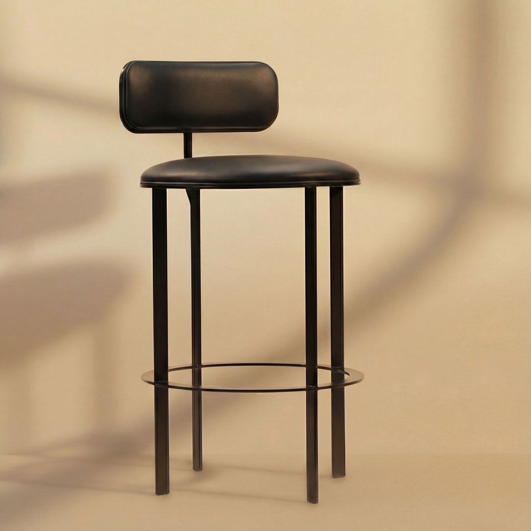 Barlume Stool with Back - Bar Height