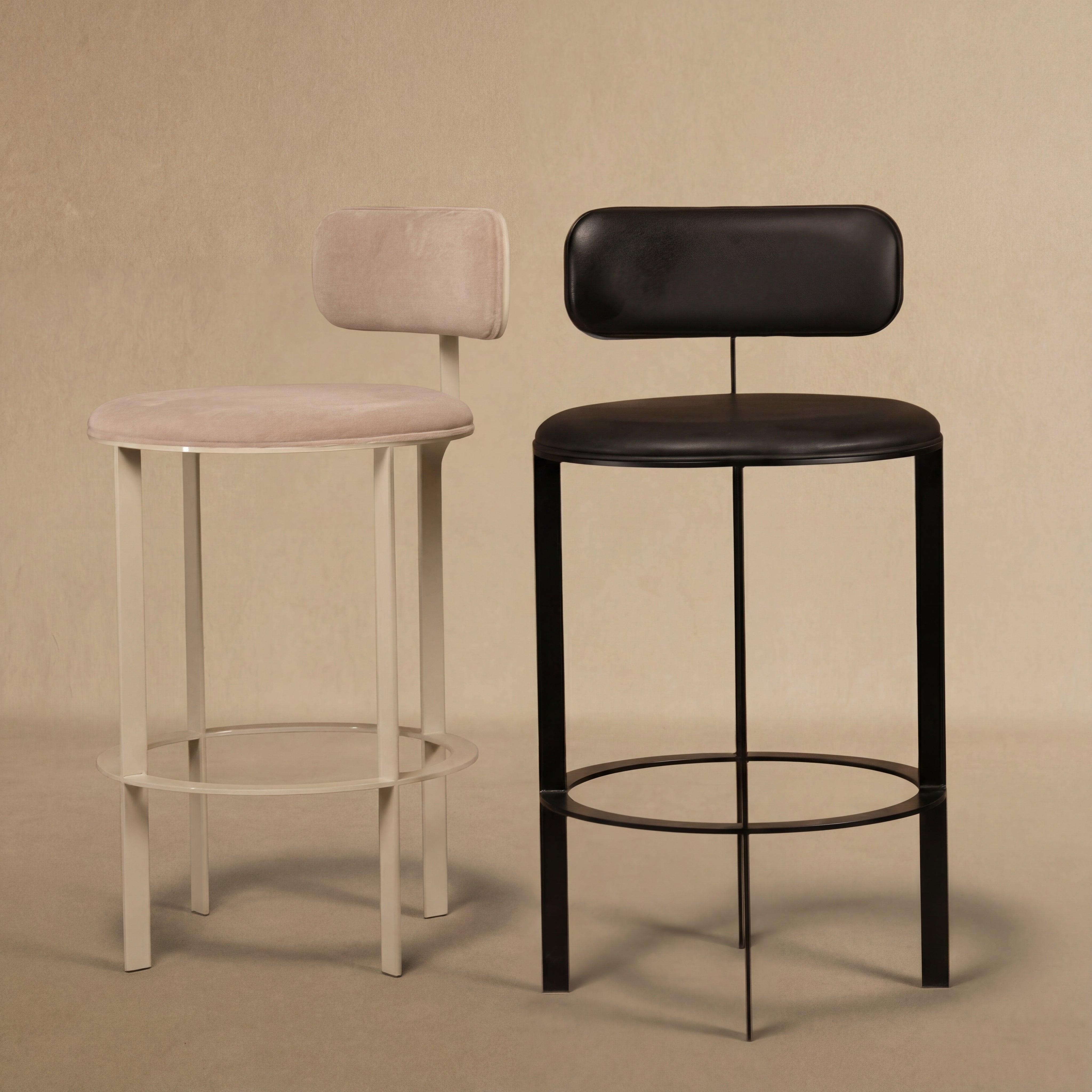 Barlume Stool with Back - Counter Height