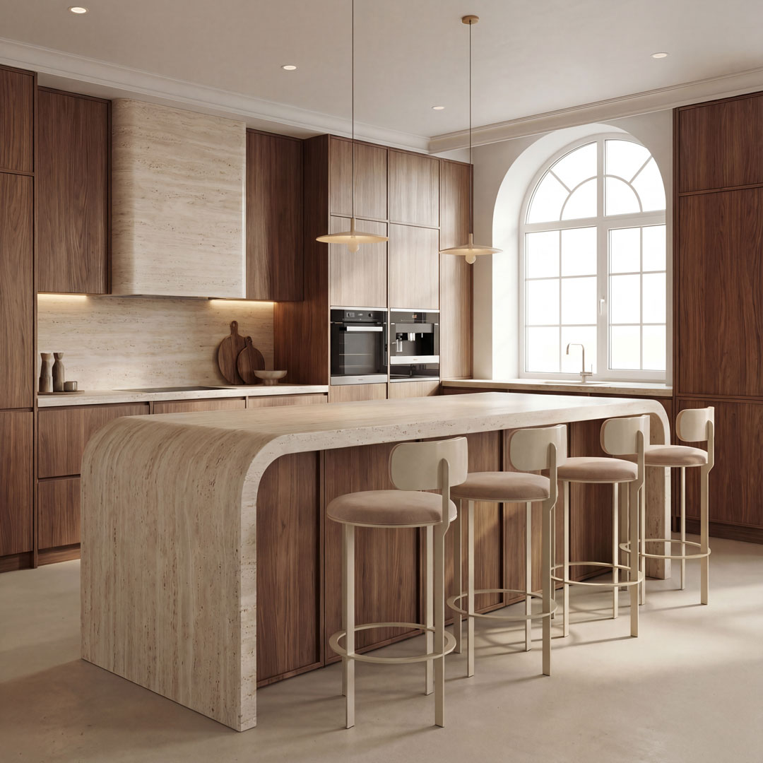 Barlume Stool with Back - Counter Height