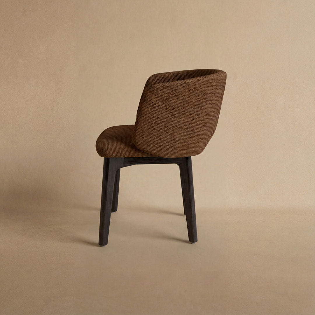 Mezzaluna Dining Chair with Upholstered Back