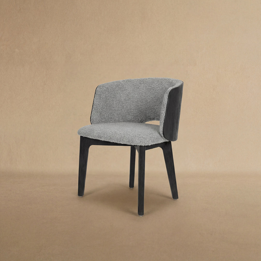 Mezzaluna Dining Chair with Veneer Back