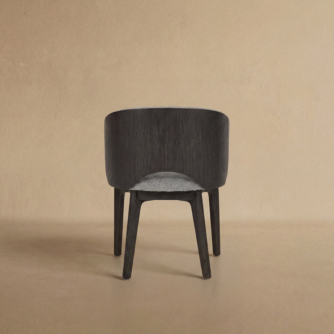 Mezzaluna Dining Chair with Veneer Back