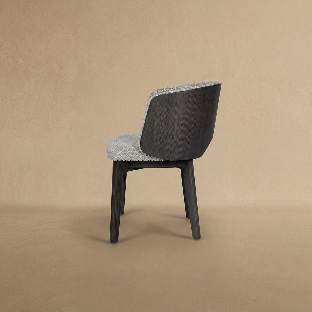 Mezzaluna Dining Chair with Veneer Back